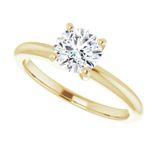 4-Prong Solitaire Engagement Ring Image 5 Trinity Jewelers  Pittsburgh, PA