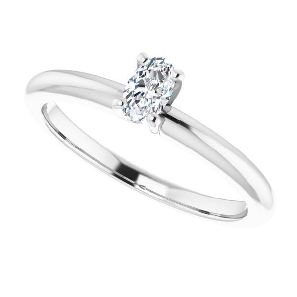 4-Prong Solitaire Engagement Ring Image 5 Corinth Jewelers Corinth, MS