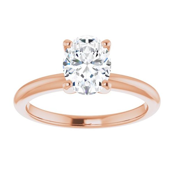 4-Prong Solitaire Engagement Ring Image 3 Erica DelGardo Jewelry Designs Houston, TX