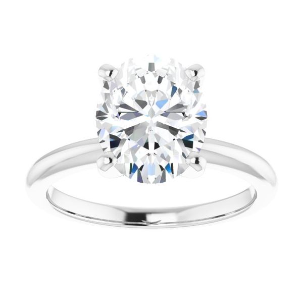 4-Prong Solitaire Engagement Ring Image 3 Hingham Jewelers Hingham, MA