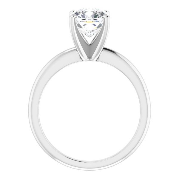 4-Prong Solitaire Engagement Ring Image 2 Erica DelGardo Jewelry Designs Houston, TX