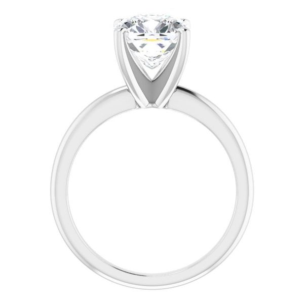 4-Prong Solitaire Engagement Ring Image 2 Erica DelGardo Jewelry Designs Houston, TX