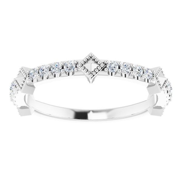 Accented Stackable Ring Image 3 S.E. Needham Jewelers Logan, UT