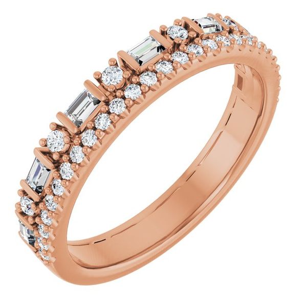 Double Row Anniversary Band 124021:602:P Nick Arnold Jewelers