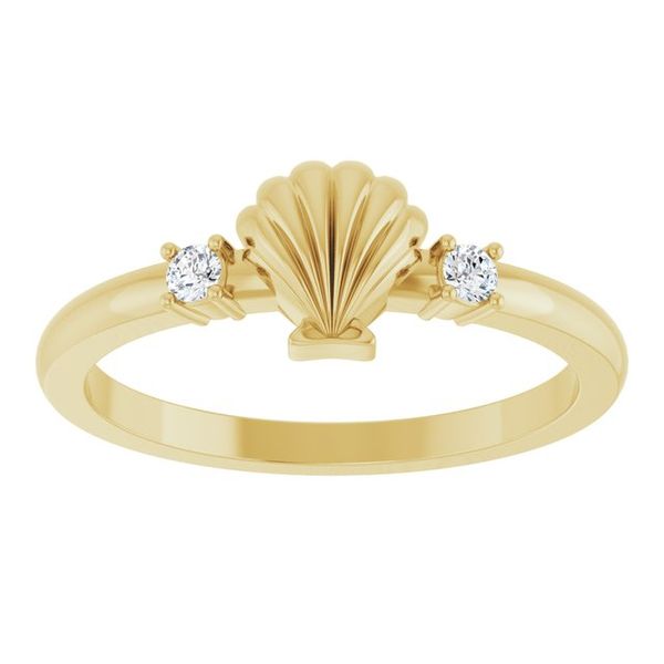Seashell Ring Image 3 K. Martin Jeweler Dodge City, KS