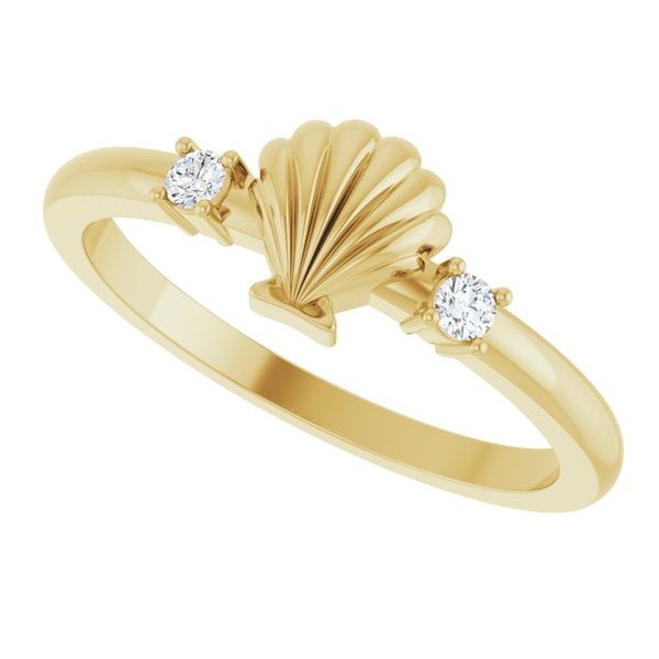 Seashell Ring Image 5 K. Martin Jeweler Dodge City, KS