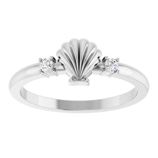 Seashell Ring Image 3 K. Martin Jeweler Dodge City, KS