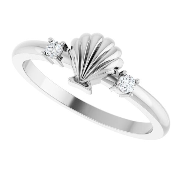 Seashell Ring Image 5 K. Martin Jeweler Dodge City, KS
