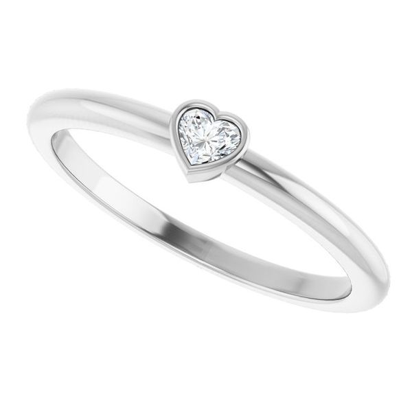 Stackable Heart Ring Image 5 Von's Jewelry, Inc. Lima, OH