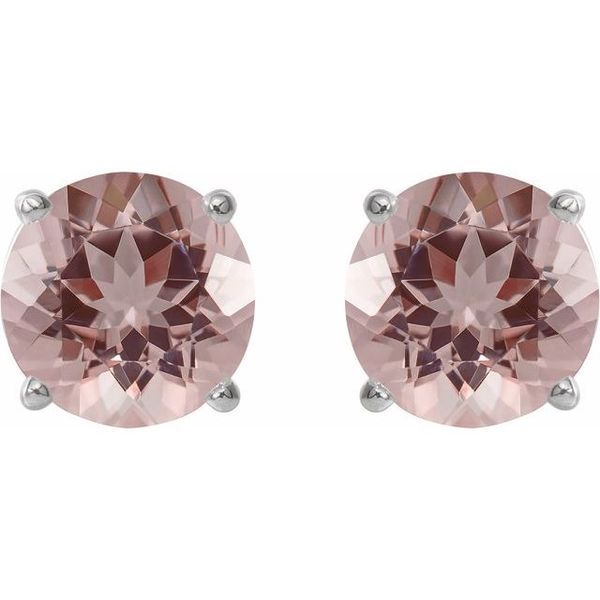 Round 4-Prong Lightweight Stud Earrings Image 2 S&E Jewelers Depew, NY