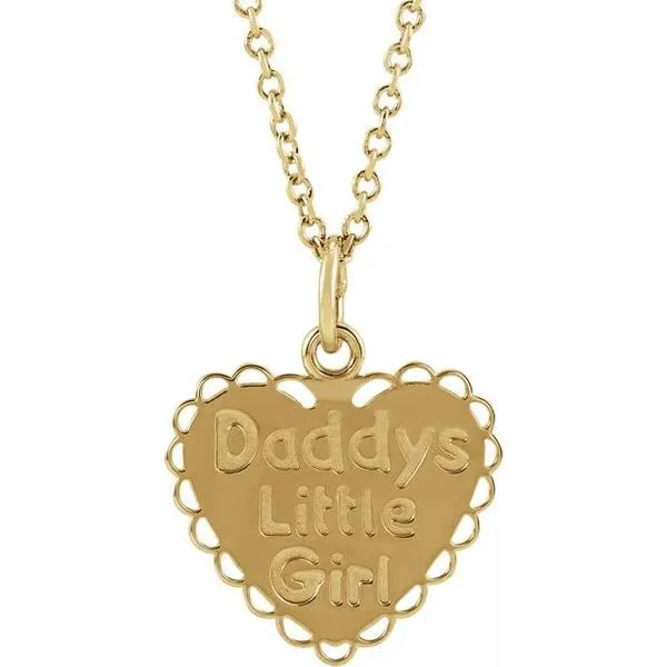 Daddy's little sale girl gold necklace