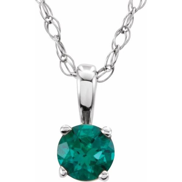 Youth Solitaire Birthstone  Necklace  Milan's Jewelry Inc Sarasota, FL