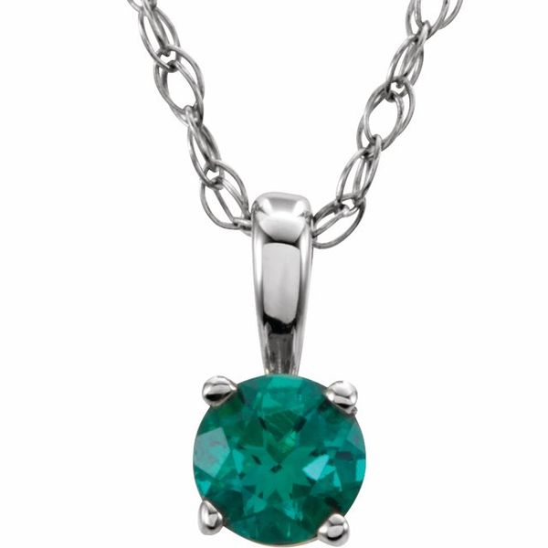 Youth Solitaire Birthstone  Necklace  MurDuff's, Inc. Florence, MA
