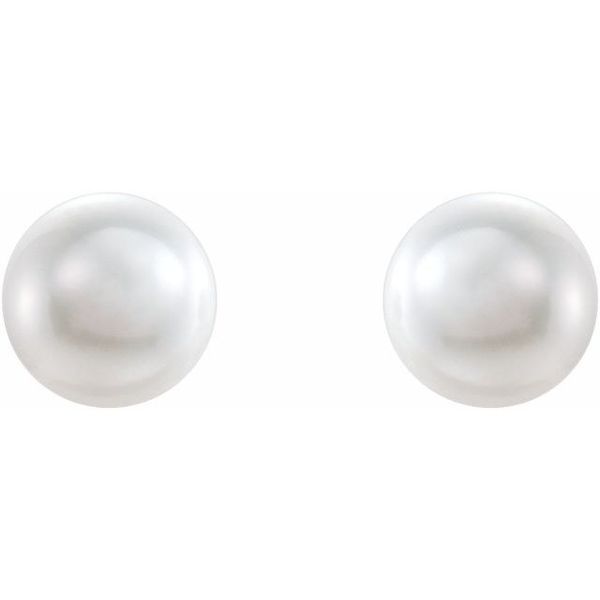 Pearl Stud Earrings Image 2 Fatz & Co. Chicago, IL