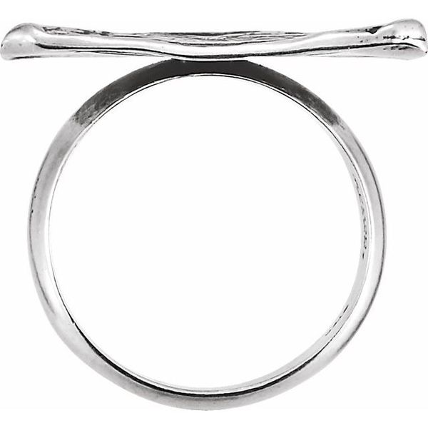 Posh Mommy® Vintage-Inspired Initial Ring Image 2 Linwood Custom Jewelers Linwood, NJ