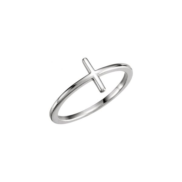 Sideways Cross Wrap Thumb Religious Ring 925 Sterling Silver Band Jewelry  Female Male Unisex Size 4 - Walmart.com