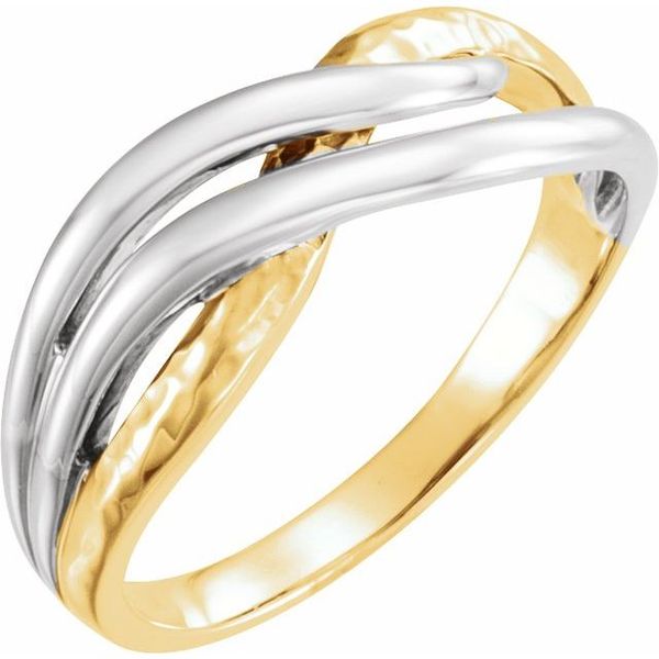Criss-Cross Hammered Ring Morin Jewelers Southbridge, MA