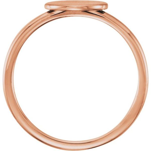 Be Posh® Engravable Signet Ring Image 2 TNT Jewelers Easton, MD