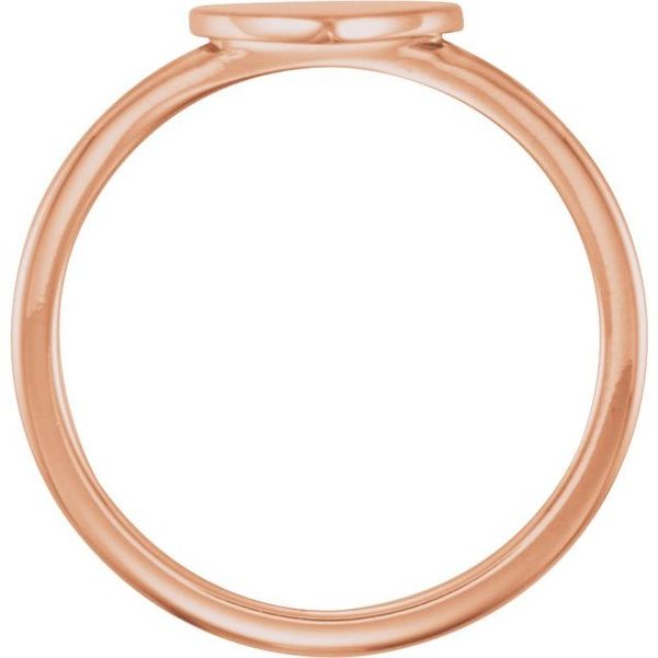 Be Posh® Engravable Heart Signet Ring Image 2 Milan's Jewelry Inc Sarasota, FL
