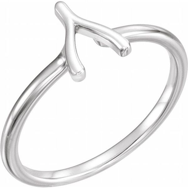 Micro-claw Set Diamond Wishbone Ring — Neweys Jewellers Ltd