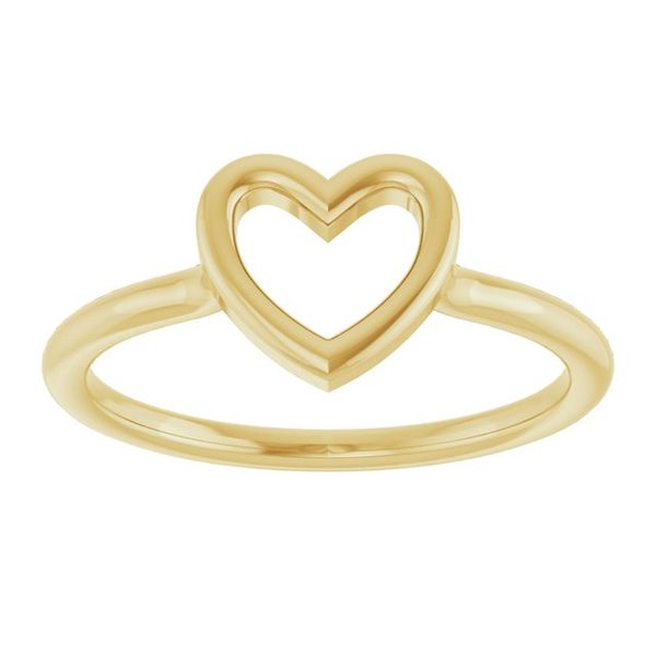Heart Ring Image 3 Leslie E. Sandler Fine Jewelry and Gemstones rockville , MD