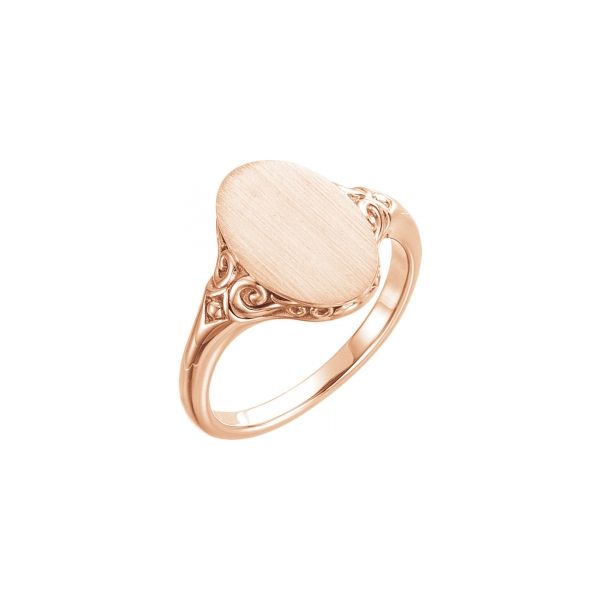 Oval Signet Ring Montoya Jewelry Designs Windsor, CA