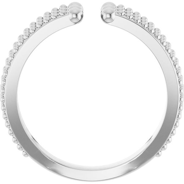 Beaded Negative Space Ring Image 2 Alexander Fine Jewelers Fort Gratiot, MI
