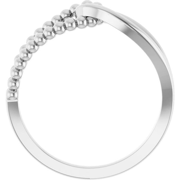 Interlocking Beaded Ring Image 2 Mendham Jewelers Mendham, NJ