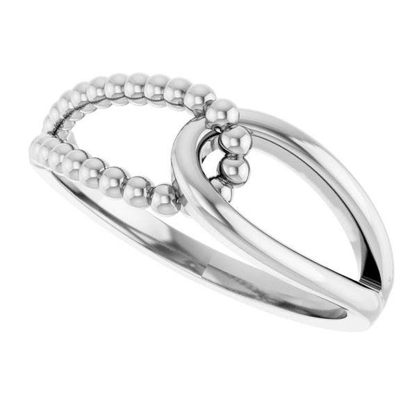 Interlocking Beaded Ring Image 5 D'Errico Jewelry Scarsdale, NY