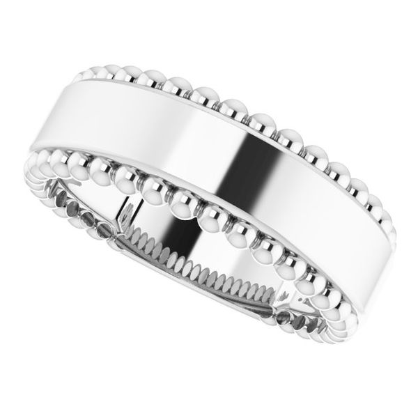 Engravable Beaded Ring Image 5 Atlanta West Jewelry Douglasville, GA
