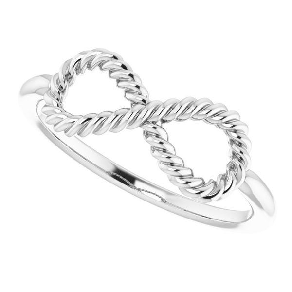 Infinity-Inspired Rope Ring Image 5 Blue Heron Jewelry Company Poulsbo, WA