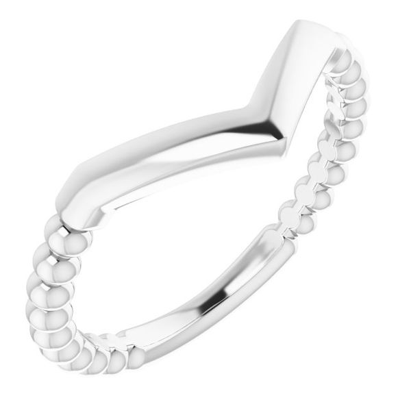 Stackable Beaded V-Ring McCoy Jewelers Bartlesville, OK