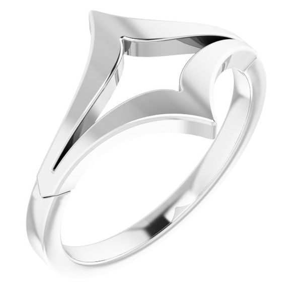 Negative Space V Ring John E. Koller Jewelry Designs Owasso, OK