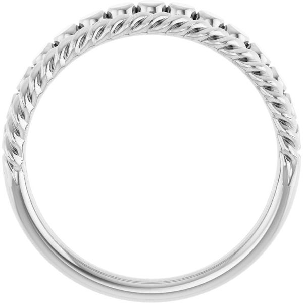 Negative Space Rope Ring Image 2 John E. Koller Jewelry Designs Owasso, OK