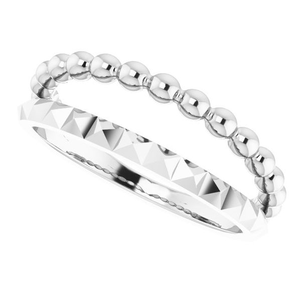 Stackable Geometric Bead Ring Image 5 John E. Koller Jewelry Designs Owasso, OK