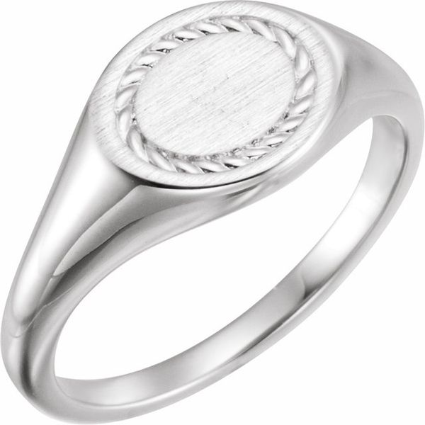 Oval Rope Signet Ring Arnold's Jewelry and Gifts Logansport, IN