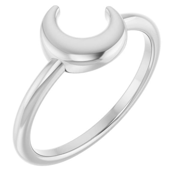 Crescent Moon Ring James Wolf Jewelers Mason, OH