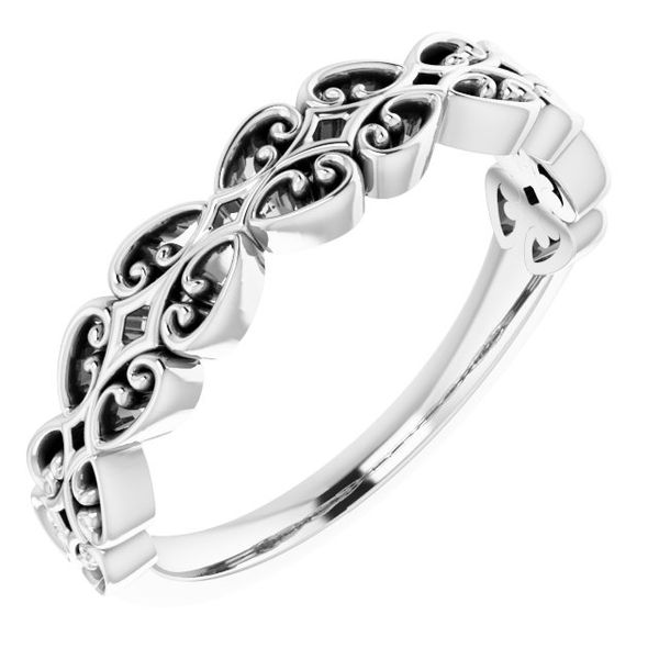 Vintage-Inspired Stackable Ring Leslie E. Sandler Fine Jewelry and Gemstones rockville , MD