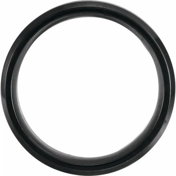 Beveled-Edge Wood Inlay Comfort-Fit Band
