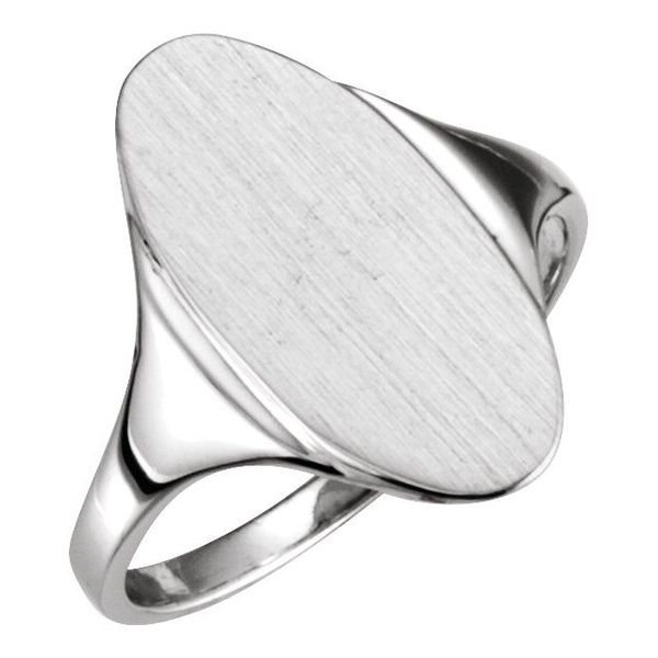 Oval Signet Ring Image 3 Blue Heron Jewelry Company Poulsbo, WA