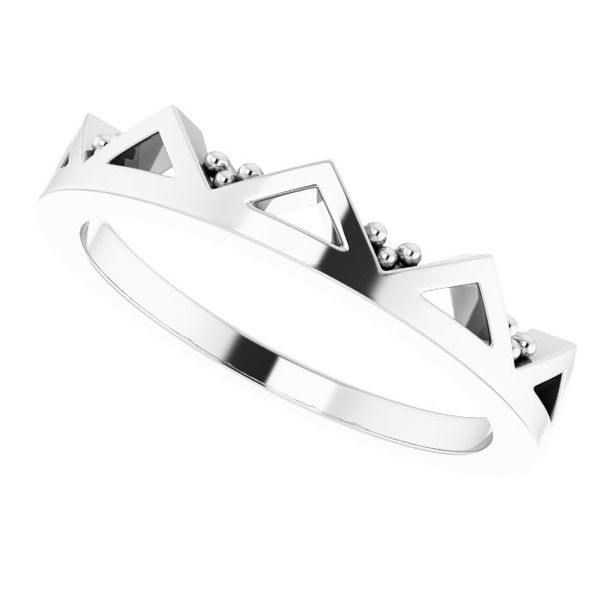 Geometric Stackable Ring Image 5 Biondi Diamond Jewelers Aurora, CO