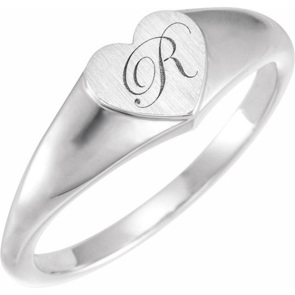Heart Signet Ring Image 3 McCoy Jewelers Bartlesville, OK