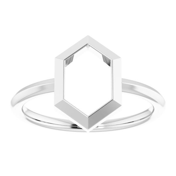 Negative Space Hexagon Ring Image 3 Beckman Jewelers Inc Ottawa, OH