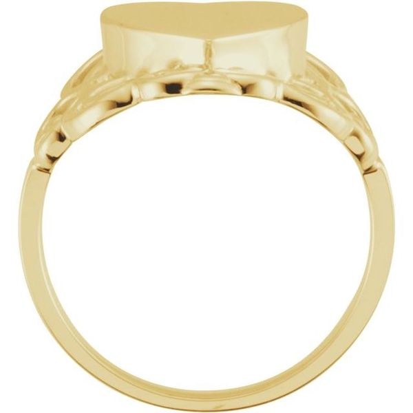 Heart Signet Ring Image 2 James & Williams Jewelers Berwyn, IL