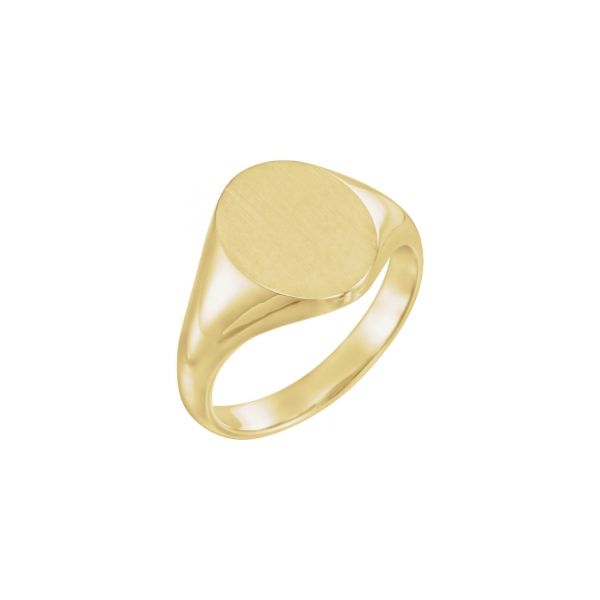 Oval Signet Ring Erica DelGardo Jewelry Designs Houston, TX
