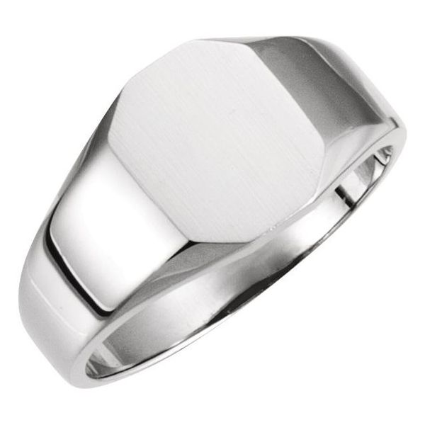 Octagon Signet Ring John E. Koller Jewelry Designs Owasso, OK