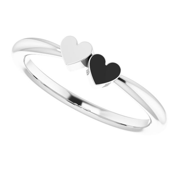 Family Engravable Heart Ring Image 5 Jewel Smiths Oklahoma City, OK