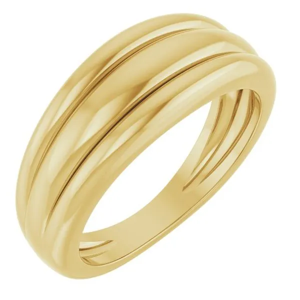 302 Triple Dome Ring 57749:101:P 14KY - Rings | Clater