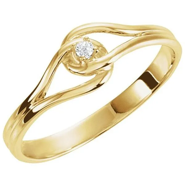 Stuller Interlocking Ring 60347:208851:P 14KY Jensen Beach