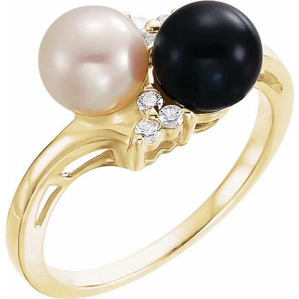 Two-Stone Pearl Ring Nick T. Arnold Jewelers Owensboro, KY